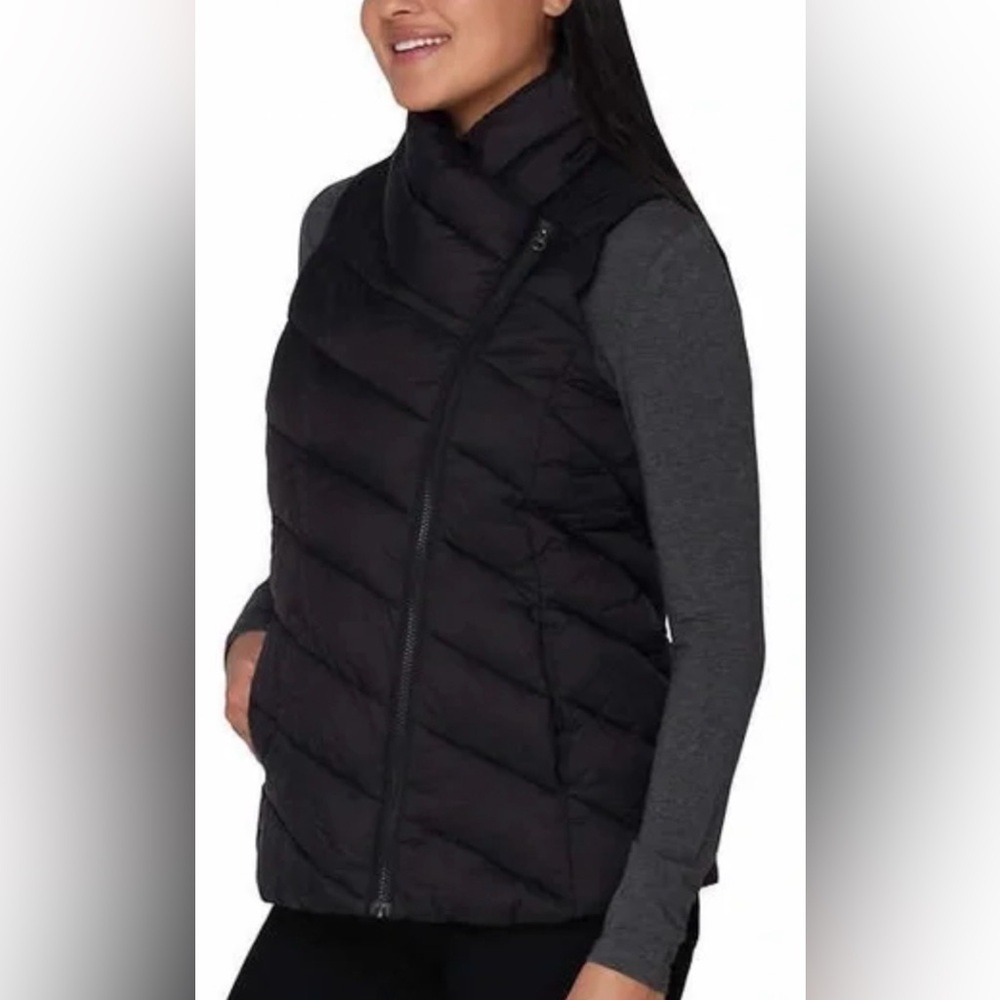 Nicole Miller Black Quilted Vest